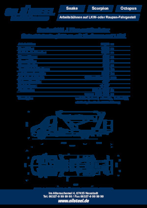 Nacele cu braț articulat montate pe trailer Oil & Steel Snake 2111 J Plus