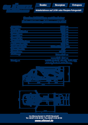 Nacele cu braț articulat montate pe trailer Oil & Steel Snake 2413 Plus