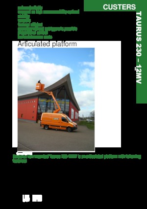 Nacele cu braț articulat montate pe trailer Custers Taurus 230- 12MV