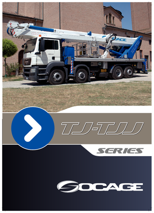 Nacele cu braț articulat montate pe trailer Socage TJ 51