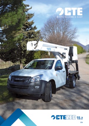 Nacele cu braț articulat montate pe trailer CTE ZED 15.2