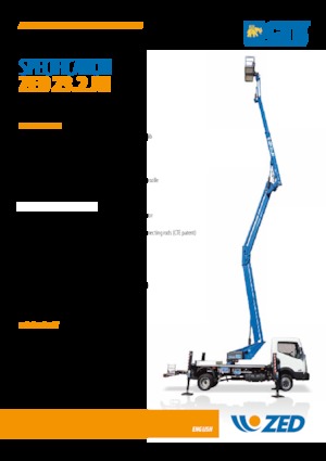 Nacele cu braț articulat montate pe trailer CTE ZED 23.2 JH