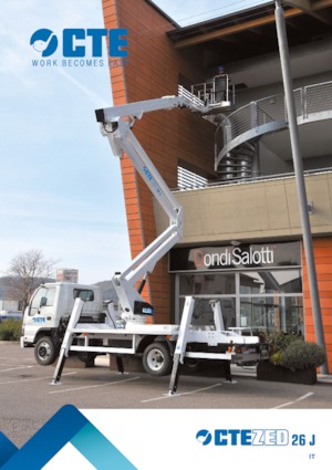 Nacele cu braț articulat montate pe trailer CTE ZED 26 JH