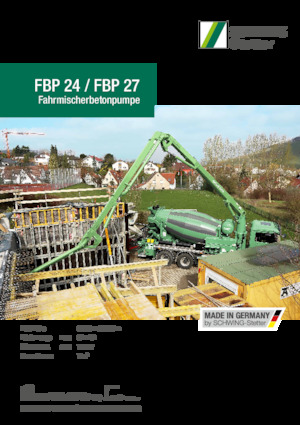 Pompe de beton montate pe camion SCHWING-Stetter FBP 27