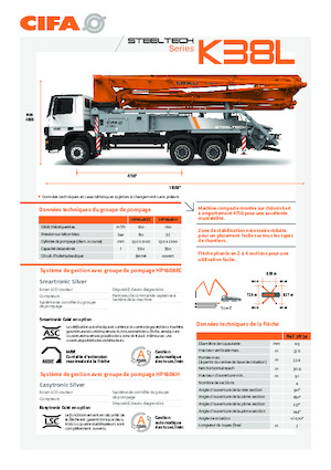 Pompe de beton montate pe camion CIFA K38L