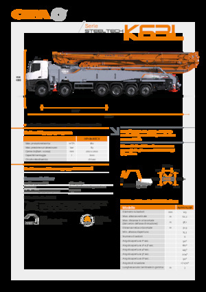 Pompe de beton montate pe camion CIFA K63L 