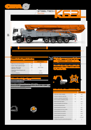 Pompe de beton montate pe camion CIFA K63L 