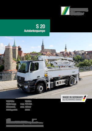 Pompe de beton montate pe camion SCHWING-Stetter S 20