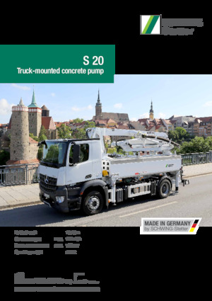 Pompe de beton montate pe camion SCHWING-Stetter S 20
