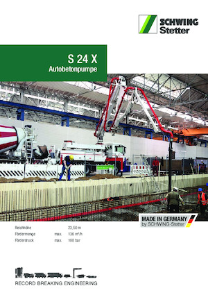 Pompe de beton montate pe camion SCHWING-Stetter S 24 X