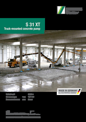 Pompe de beton montate pe camion SCHWING-Stetter S 31 XT