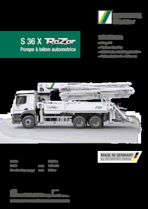 Pompe de beton montate pe camion SCHWING-Stetter S 36 X RaZor