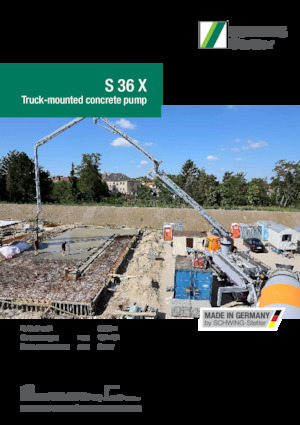 Pompe de beton montate pe camion SCHWING-Stetter S 36 X
