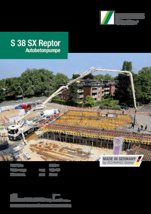 Pompe de beton montate pe camion SCHWING-Stetter S 38 SX Reptor