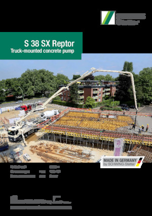 Pompe de beton montate pe camion SCHWING-Stetter S 38 SX Reptor