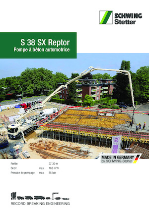 Pompe de beton montate pe camion SCHWING-Stetter S 38 SX Reptor