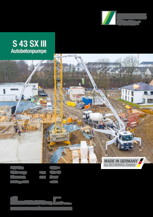 Pompe de beton montate pe camion SCHWING-Stetter S 43 SX III