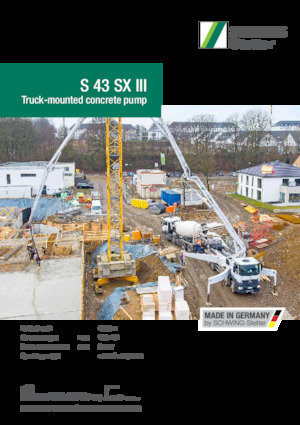 Pompe de beton montate pe camion SCHWING-Stetter S 43 SX III
