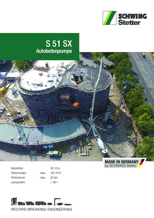 Pompe de beton montate pe camion SCHWING-Stetter S 51 SX