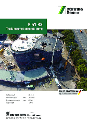 Pompe de beton montate pe camion SCHWING-Stetter S 51 SX