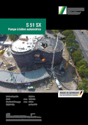 Pompe de beton montate pe camion SCHWING-Stetter S 51 SX