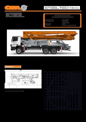 Pompe de beton montate pe camion CIFA K38L