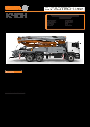 Pompe de beton montate pe camion CIFA K40H