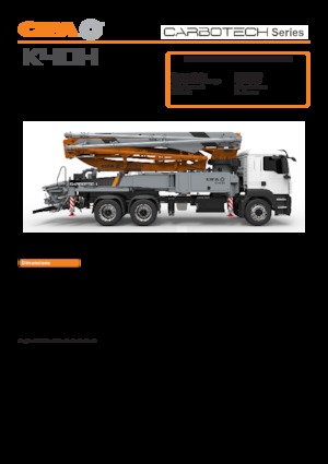 Pompe de beton montate pe camion CIFA K40H