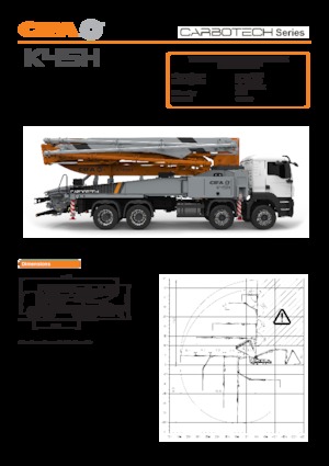 Pompe de beton montate pe camion CIFA K45H