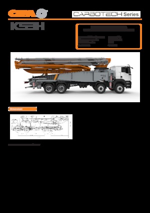 Pompe de beton montate pe camion CIFA K53H