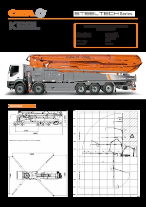 Pompe de beton montate pe camion CIFA K58L