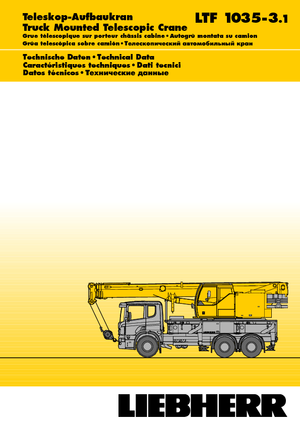 Macarale telescopice montate pe camion Liebherr LTF 1035-3.1