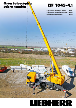 Macarale telescopice montate pe camion Liebherr LTF 1045-4.1