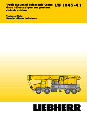 Macarale telescopice montate pe camion Liebherr LTF 1045-4.1