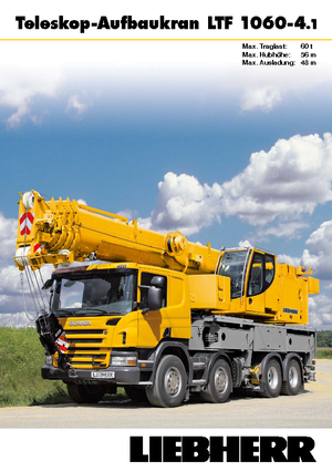 Macarale telescopice montate pe camion Liebherr LTF 1060-4.1