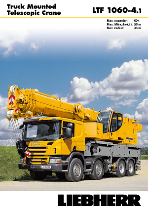Macarale telescopice montate pe camion Liebherr LTF 1060-4.1