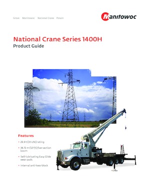 Macarale telescopice montate pe camion National Crane 1400H