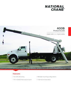 Macarale telescopice montate pe camion National Crane 400B