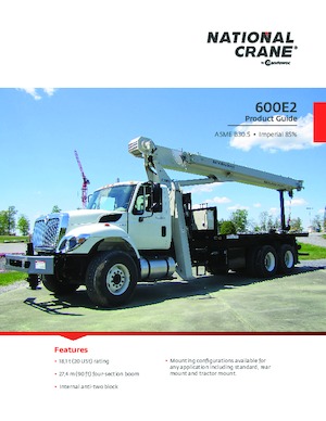 Macarale telescopice montate pe camion National Crane 600E2