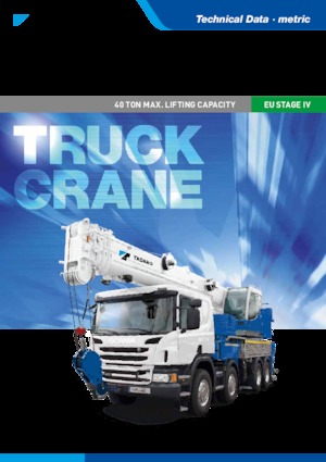 Macarale telescopice montate pe camion Tadano HK 40