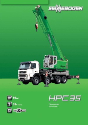 Macarale telescopice montate pe camion Sennebogen HPC 35