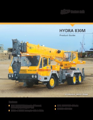 Macarale telescopice montate pe camion Til HYDRA 830M