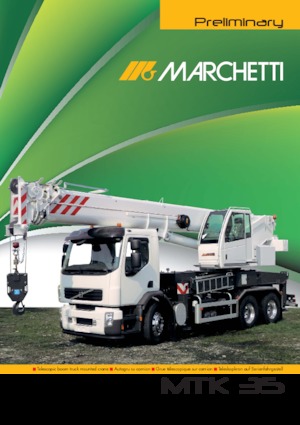 Macarale telescopice montate pe camion Marchetti MTK 35