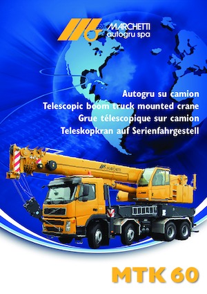 Macarale telescopice montate pe camion Marchetti MTK 60