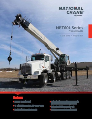 Macarale telescopice montate pe camion National Crane NBT60L
