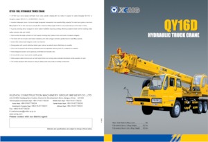 Macarale telescopice montate pe camion XCMG QY16D