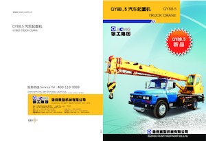 Macarale telescopice montate pe camion XCMG QY8B.5