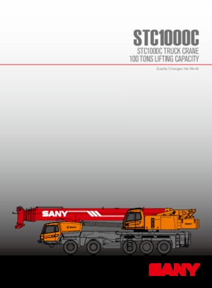 Macarale telescopice montate pe camion Sany STC1000C