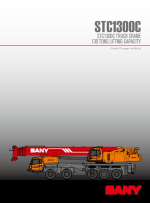 Macarale telescopice montate pe camion Sany STC1300C