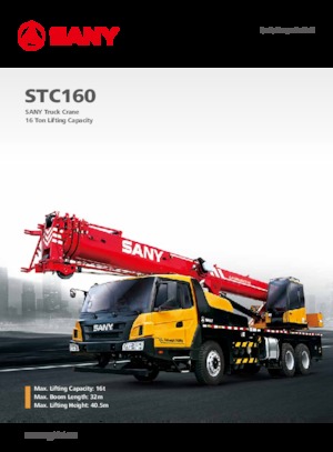 Macarale telescopice montate pe camion Sany STC160